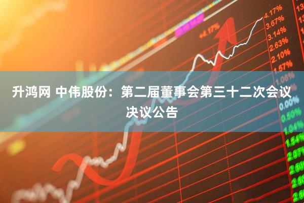 升鸿网 中伟股份：第二届董事会第三十二次会议决议公告